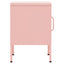 natbord 35x35x51 cm stål pink
