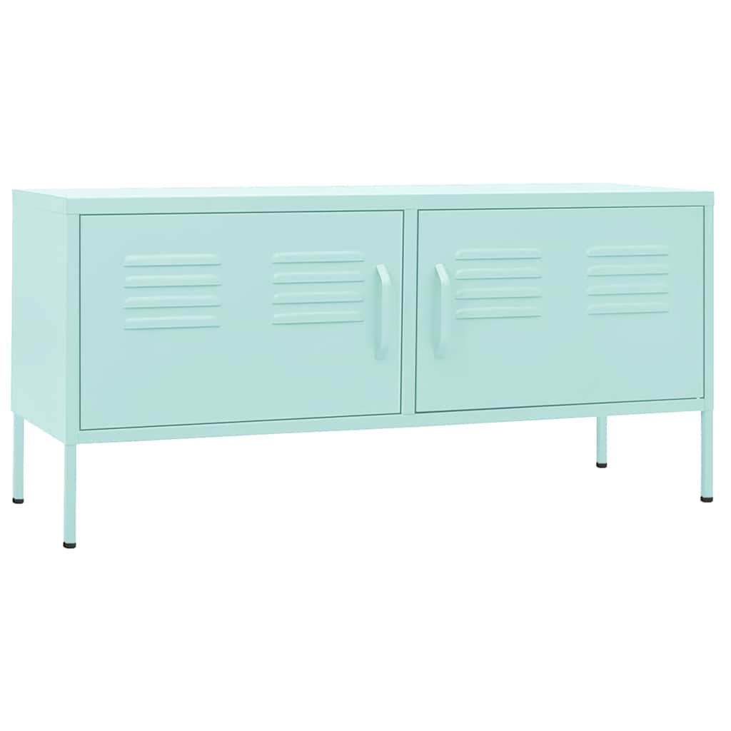tv-skab 105x35x50 cm stål Mintgrøn
