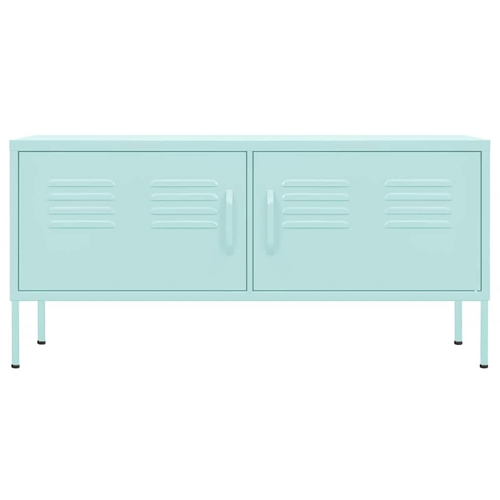tv-skab 105x35x50 cm stål Mintgrøn