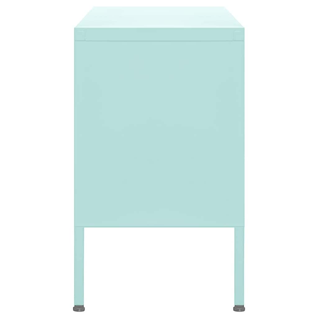 tv-skab 105x35x50 cm stål Mintgrøn