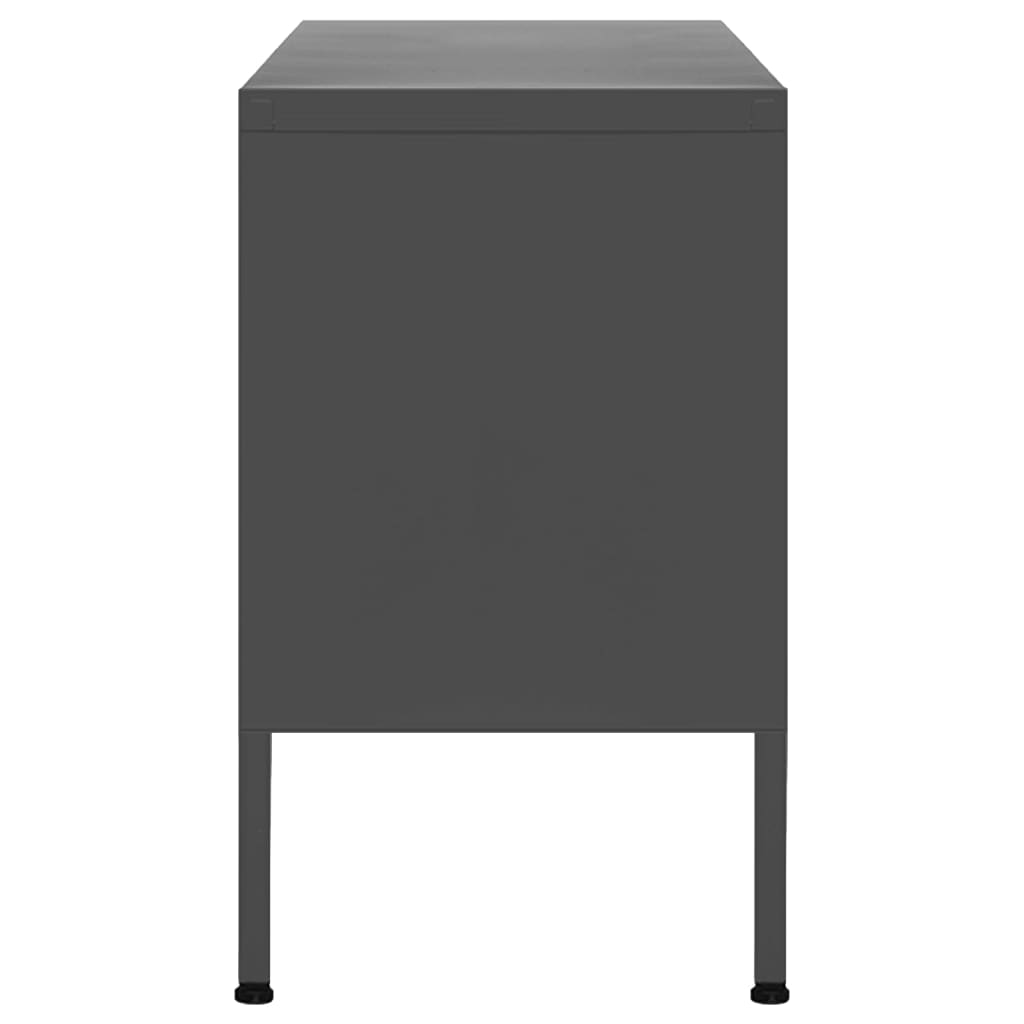tv-skab 105x35x50 cm stål Antracitgrå