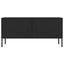 tv-skab 105x35x50 cm stål  Sort