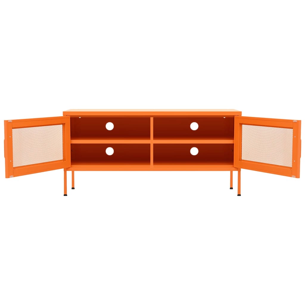 tv-skab 105x35x50 cm stål Orange