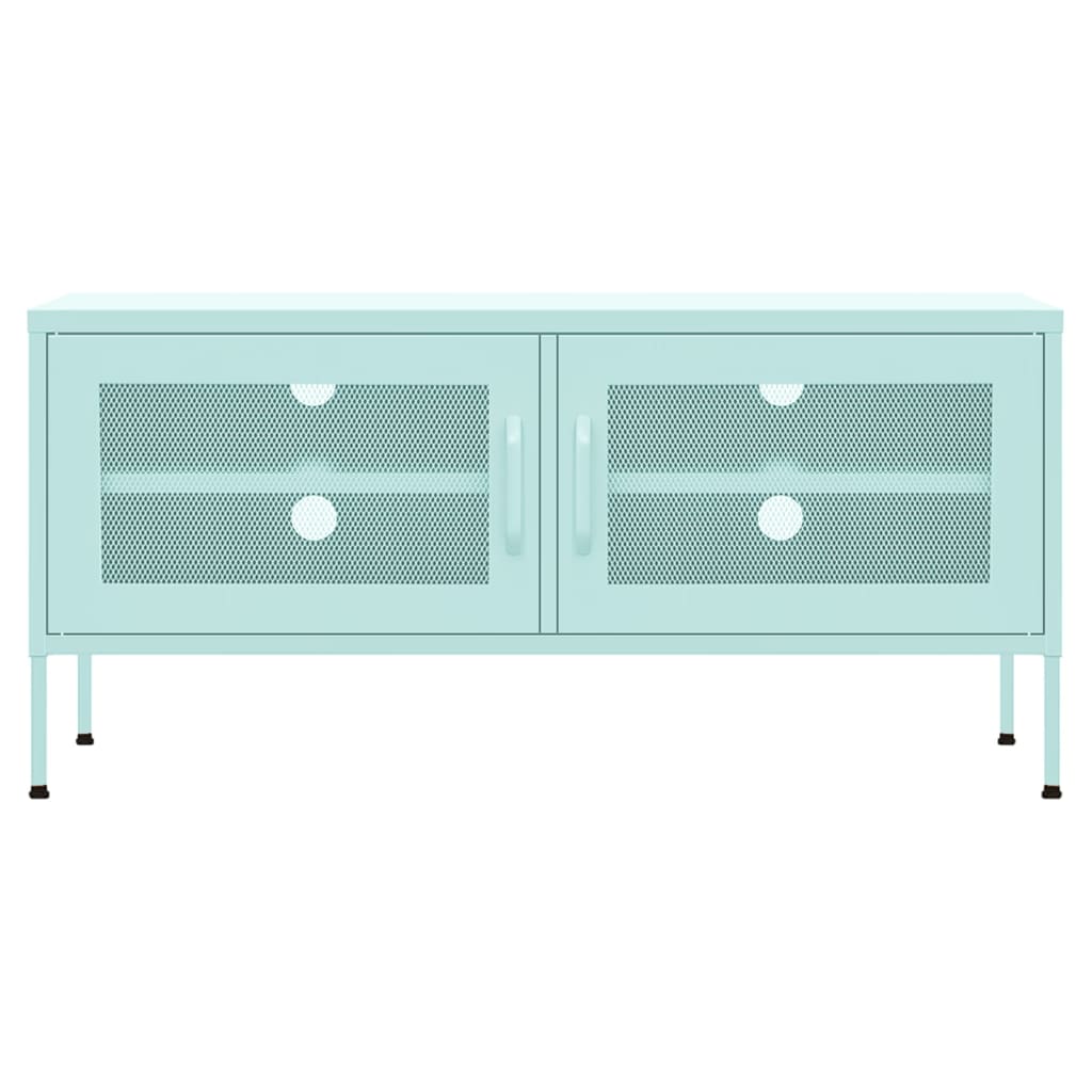 tv-skab 105x35x50 cm stål Mintgrøn