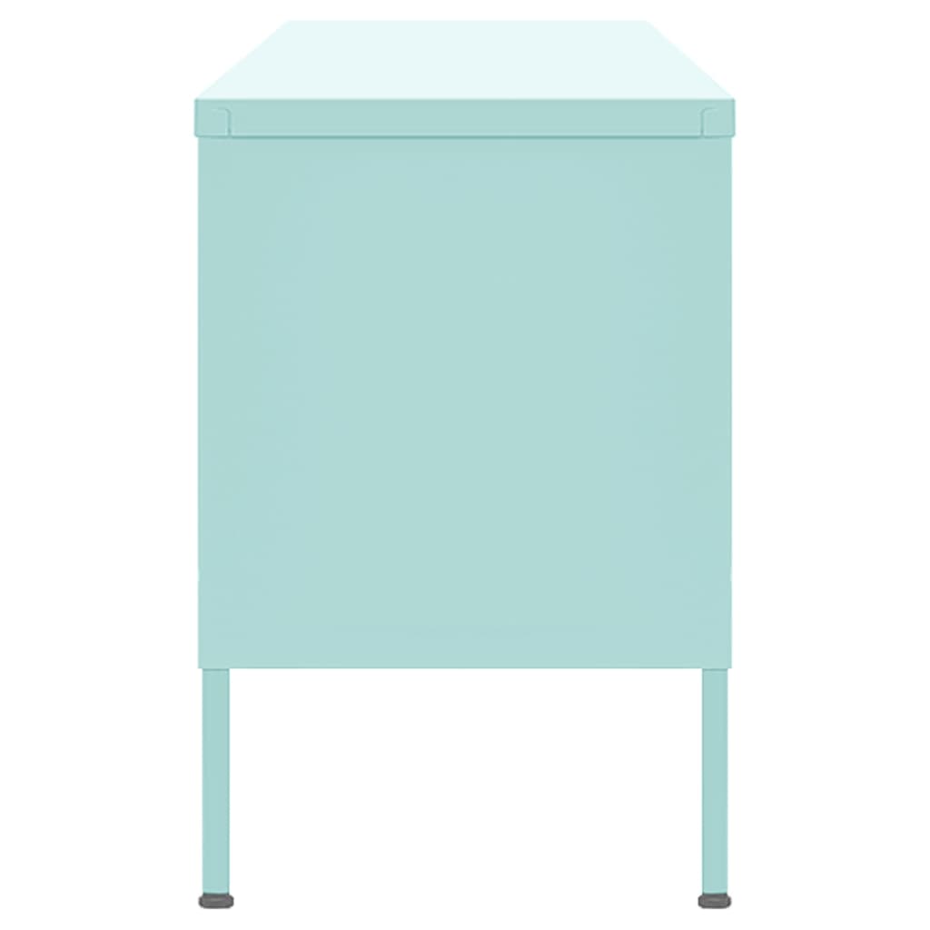 tv-skab 105x35x50 cm stål Mintgrøn