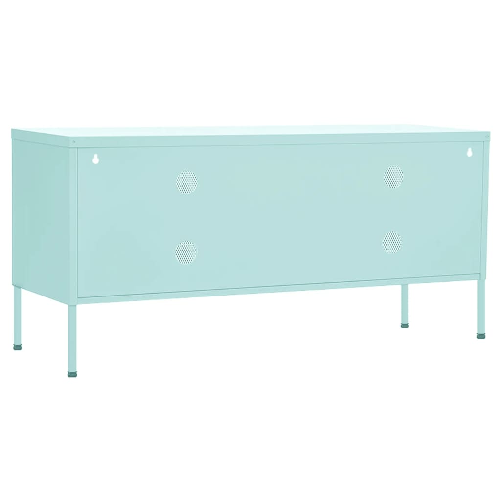 tv-skab 105x35x50 cm stål Mintgrøn