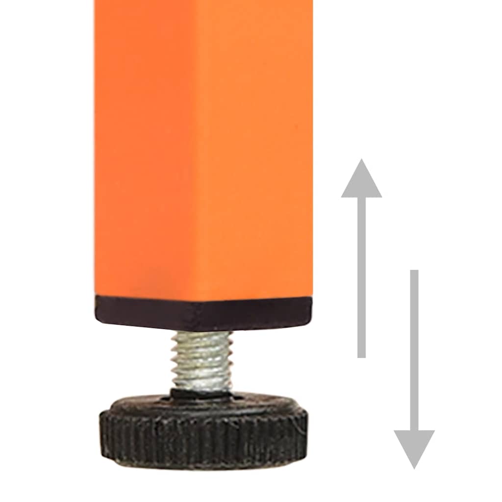 klædeskab 90x50x180 cm stål orange