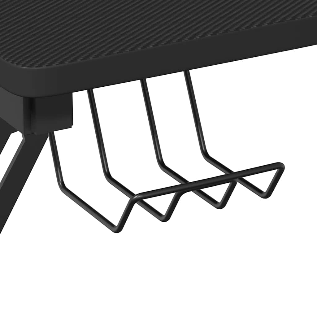 gamerbord 110x60x75 cm Y-formede ben sort