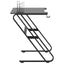 gamerbord 90x60x75 cm ZZ-formede ben sort
