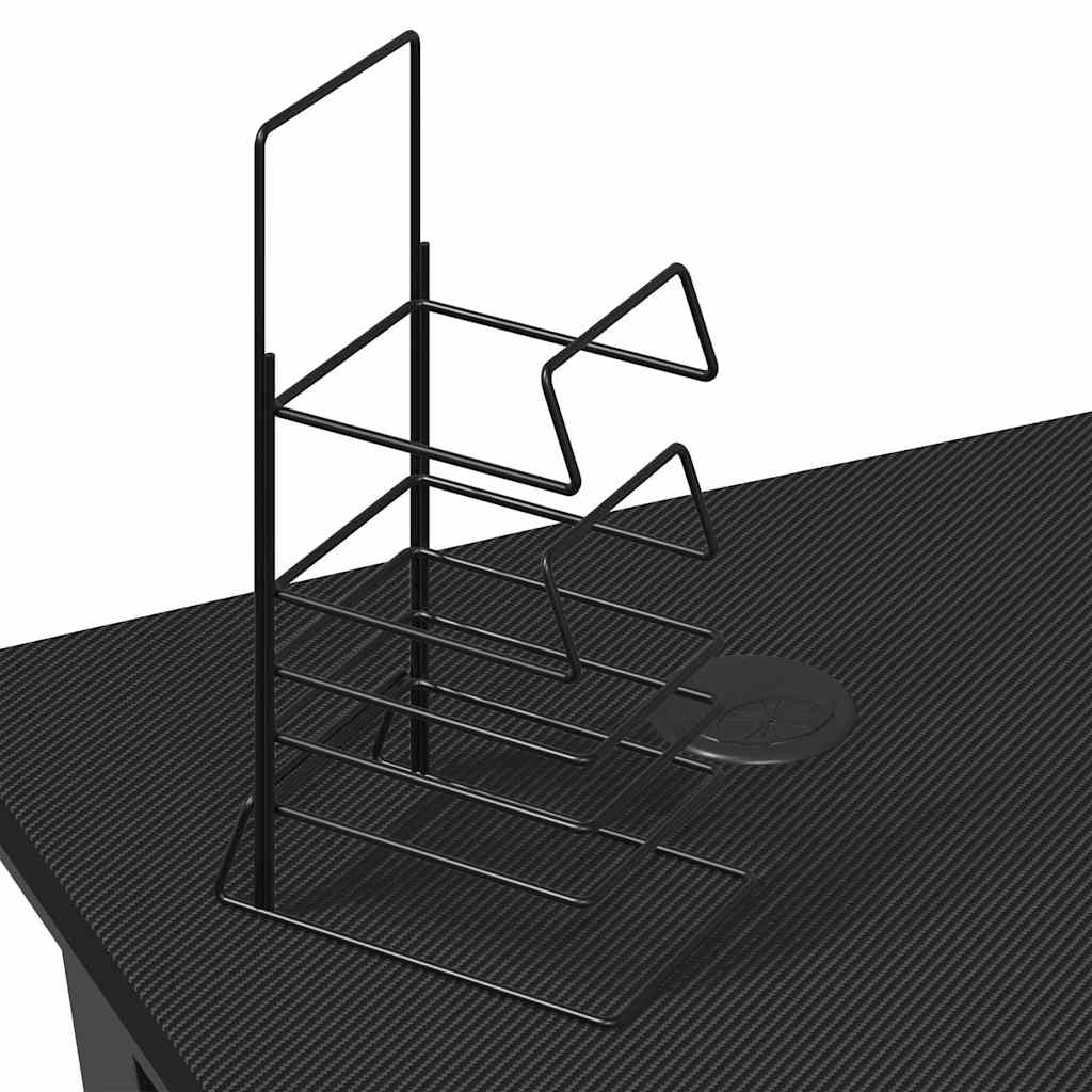 gamerbord med ZZ-formede ben 110x60x75 cm sort