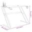 gamerbord med ZZ-formede ben 110x60x75 cm sort