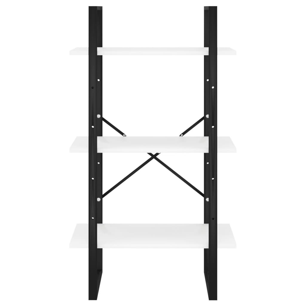 opbevaringsreol 60x30x105 cm konstrueret træ hvid