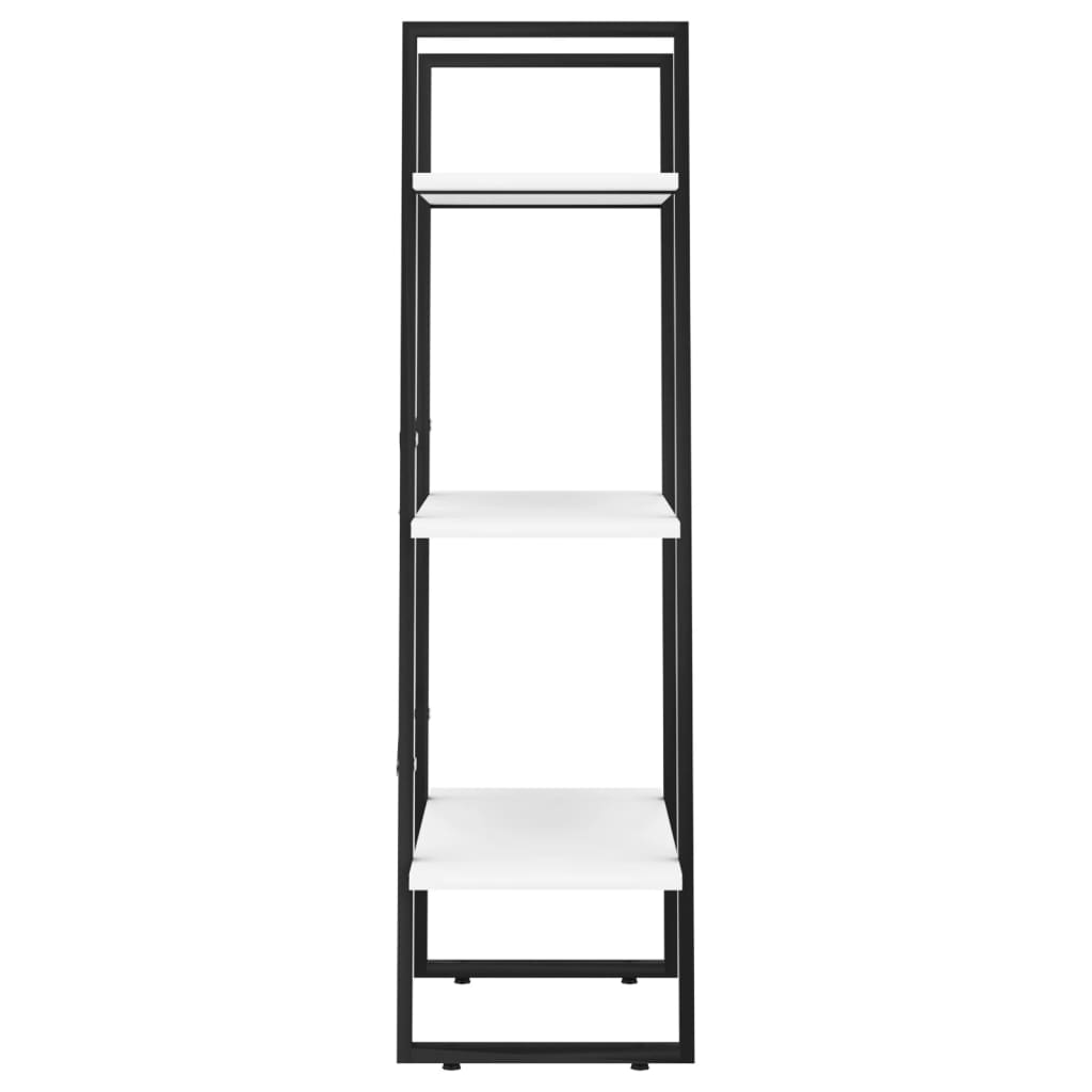 opbevaringsreol 60x30x105 cm konstrueret træ hvid