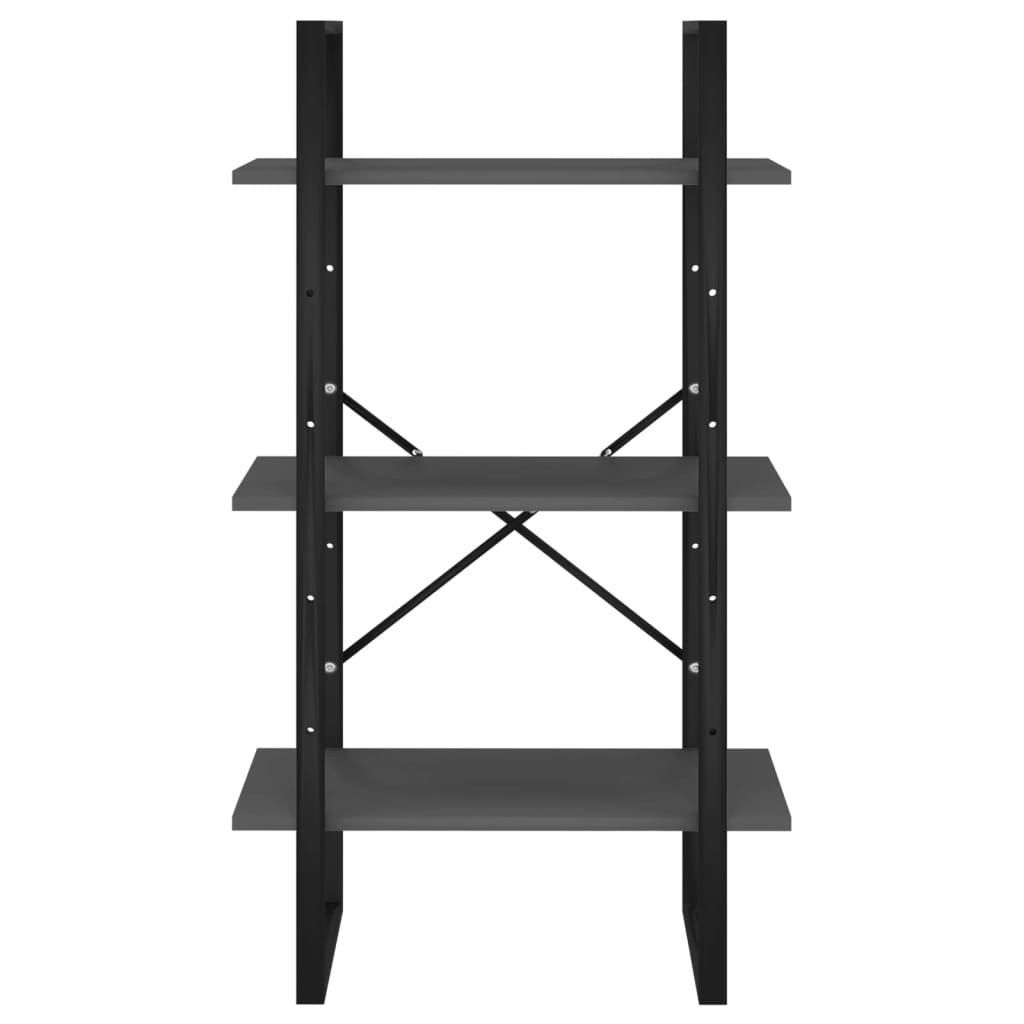 opbevaringsreol 60x30x105 cm konstrueret træ grå