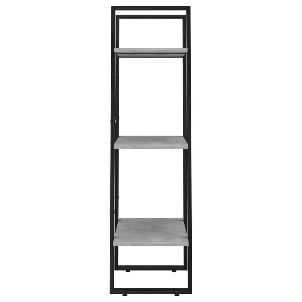 opbevaringsreol 60x30x105 cm konstrueret træ betongrå