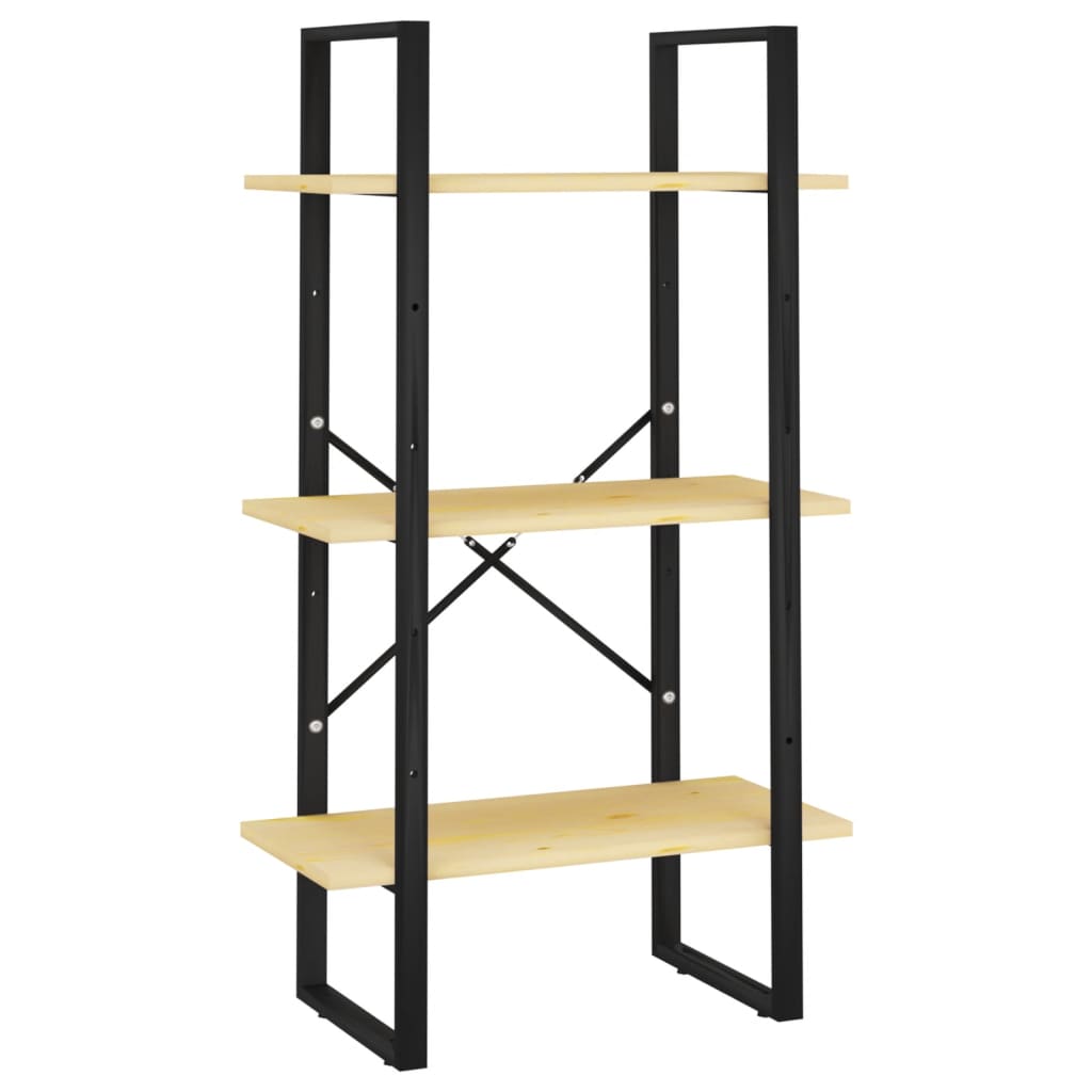 opbevaringsreol 60x30x105 cm massivt fyrretræ