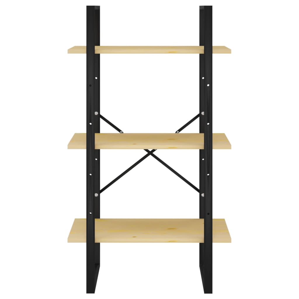 opbevaringsreol 60x30x105 cm massivt fyrretræ