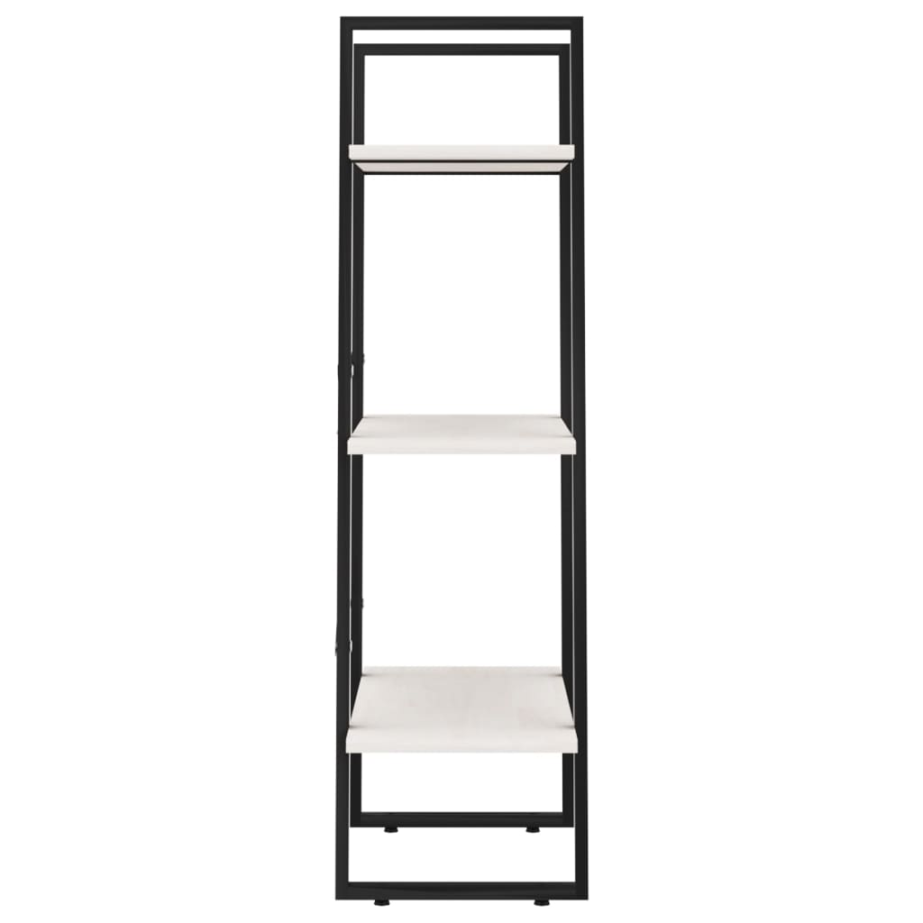 opbevaringsreol 60x30x105 cm massivt fyrretræ hvid
