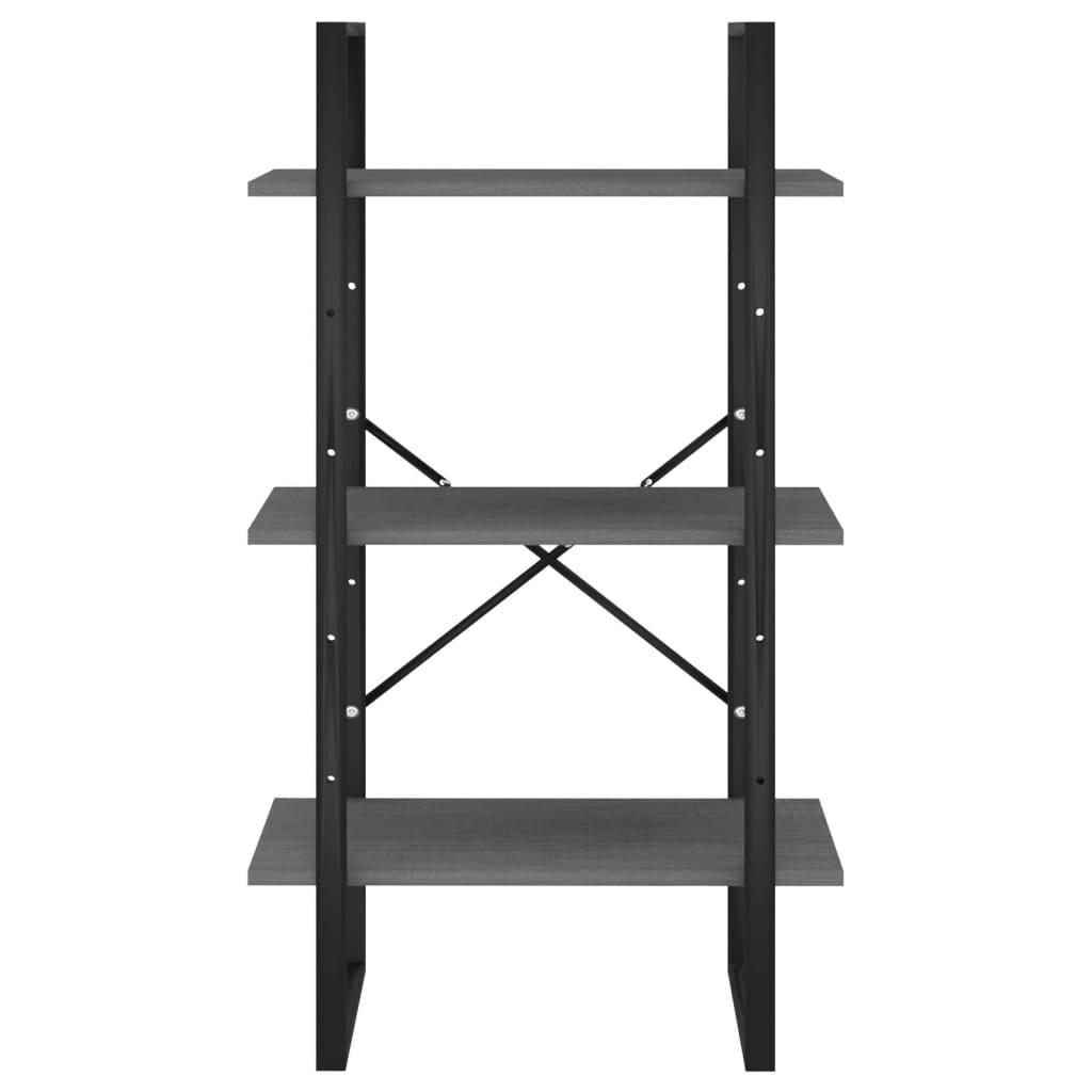 opbevaringsreol 60x30x105 cm massivt fyrretræ grå