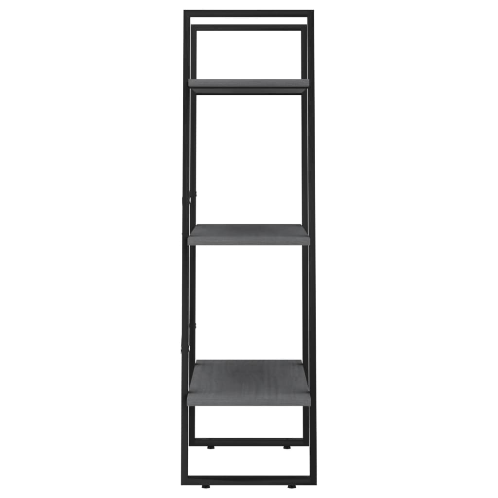 opbevaringsreol 60x30x105 cm massivt fyrretræ grå