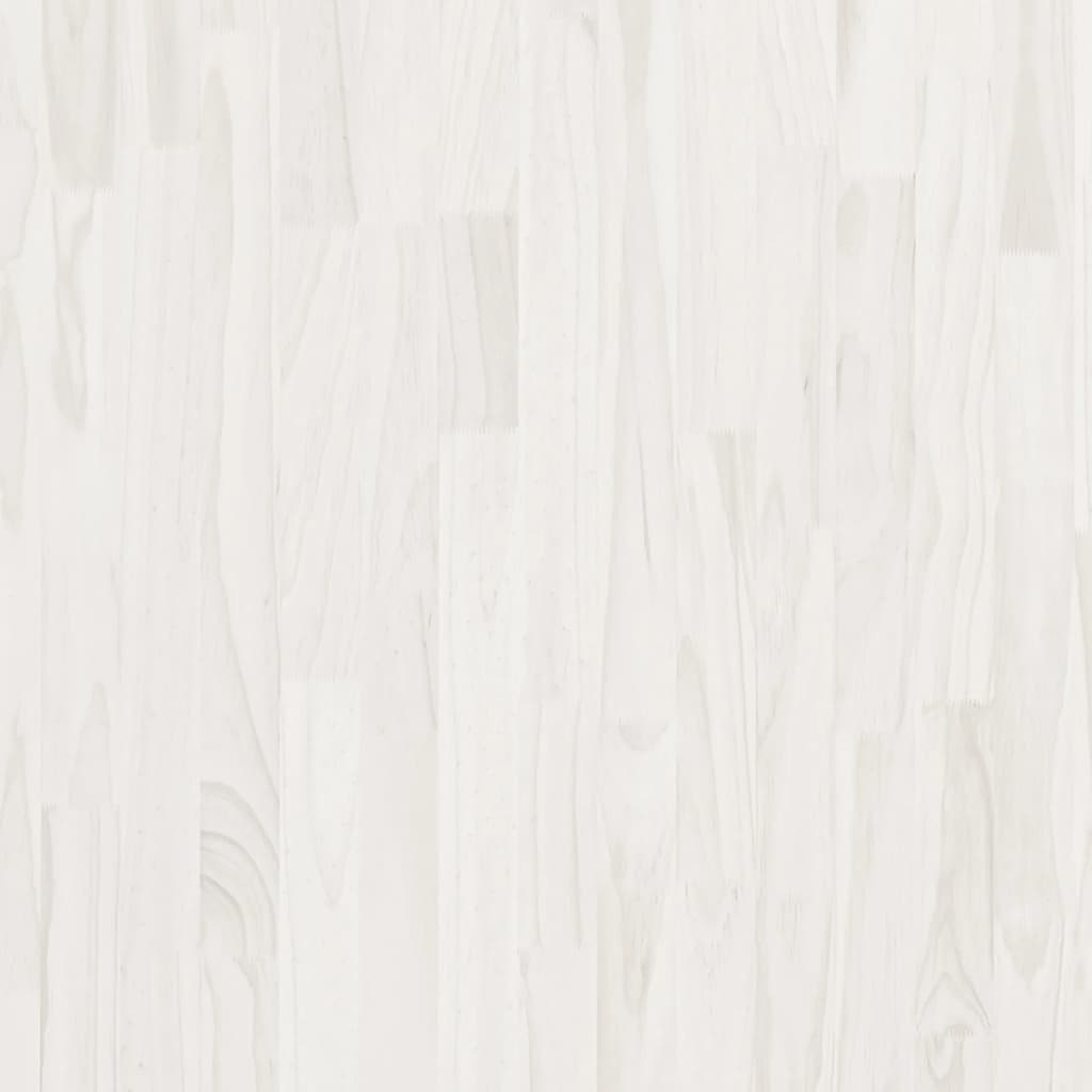 bogreol med 3 hylder 80x30x105 cm massivt fyrretræ hvid