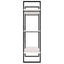 bogreol med 3 hylder 100x30x105 cm massivt fyrretræ hvid
