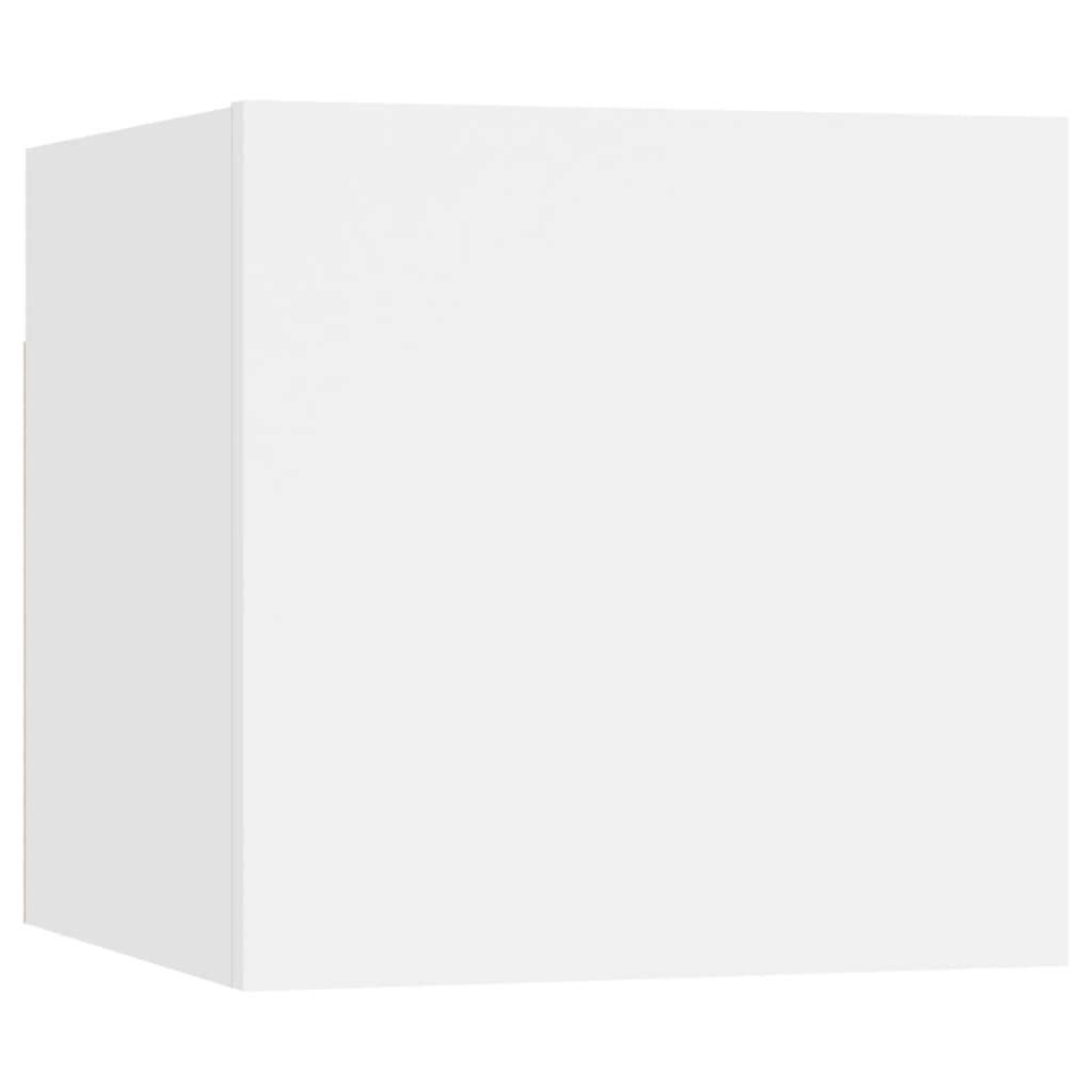 væghængte tv-skabe 8 stk. 30,5x30x30 cm hvid