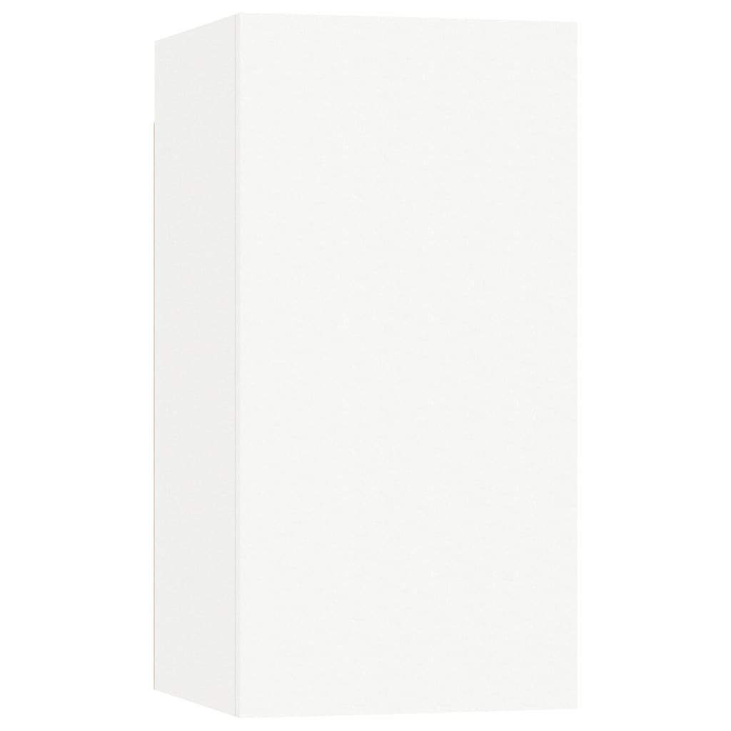 tv-borde 4 stk. 30,5x30x60 cm konstrueret træ hvid