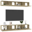 tv-skabe 4 stk. 60x30x30 cm konstrueret træ sonoma-eg