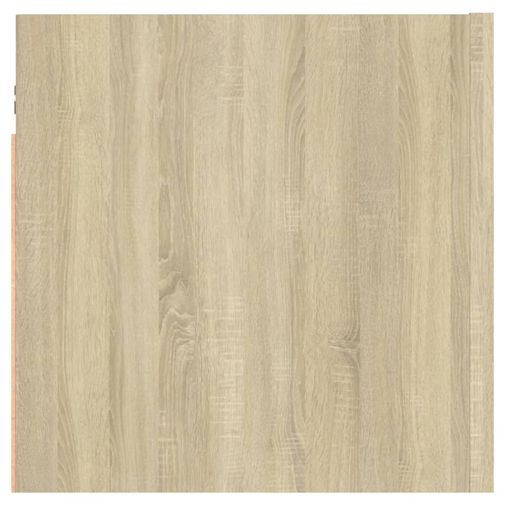 sengeskab 30,5x30x30 cm konstrueret træ sonoma-eg