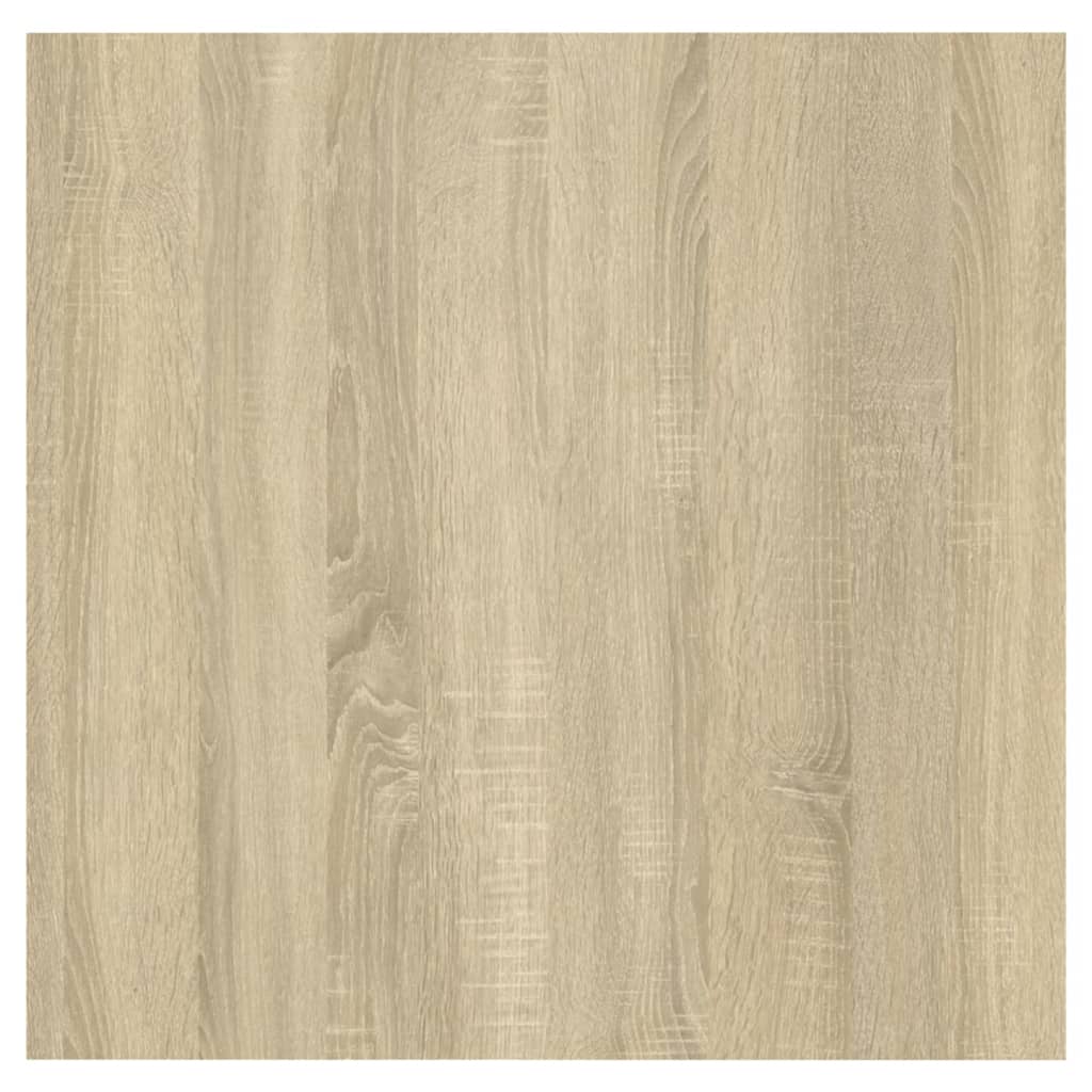 sengeskabe 2 stk. 30,5x30x30 cm konstrueret træ sonoma-eg