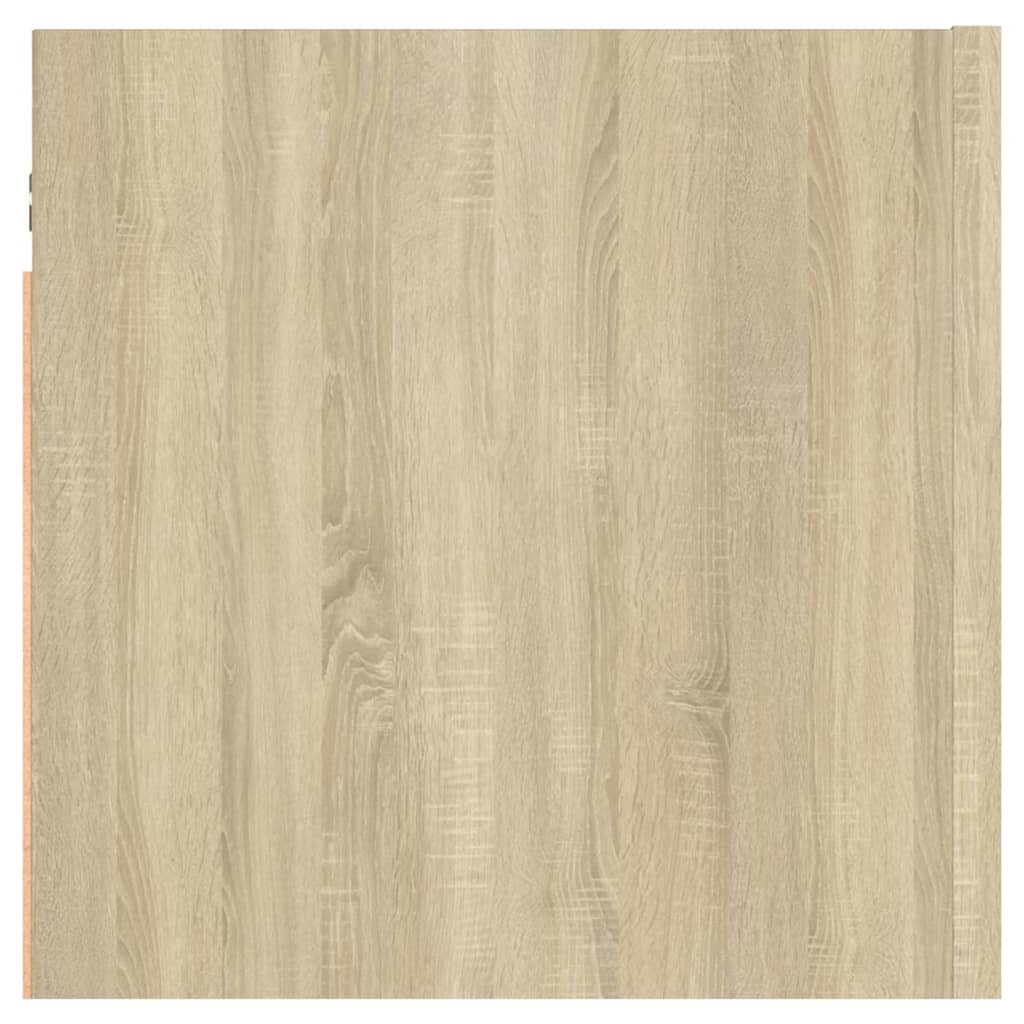 sengeskabe 2 stk. 30,5x30x30 cm konstrueret træ sonoma-eg