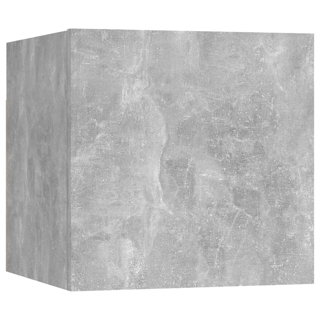 sengeskab 30,5x30x30 cm konstrueret træ betongrå