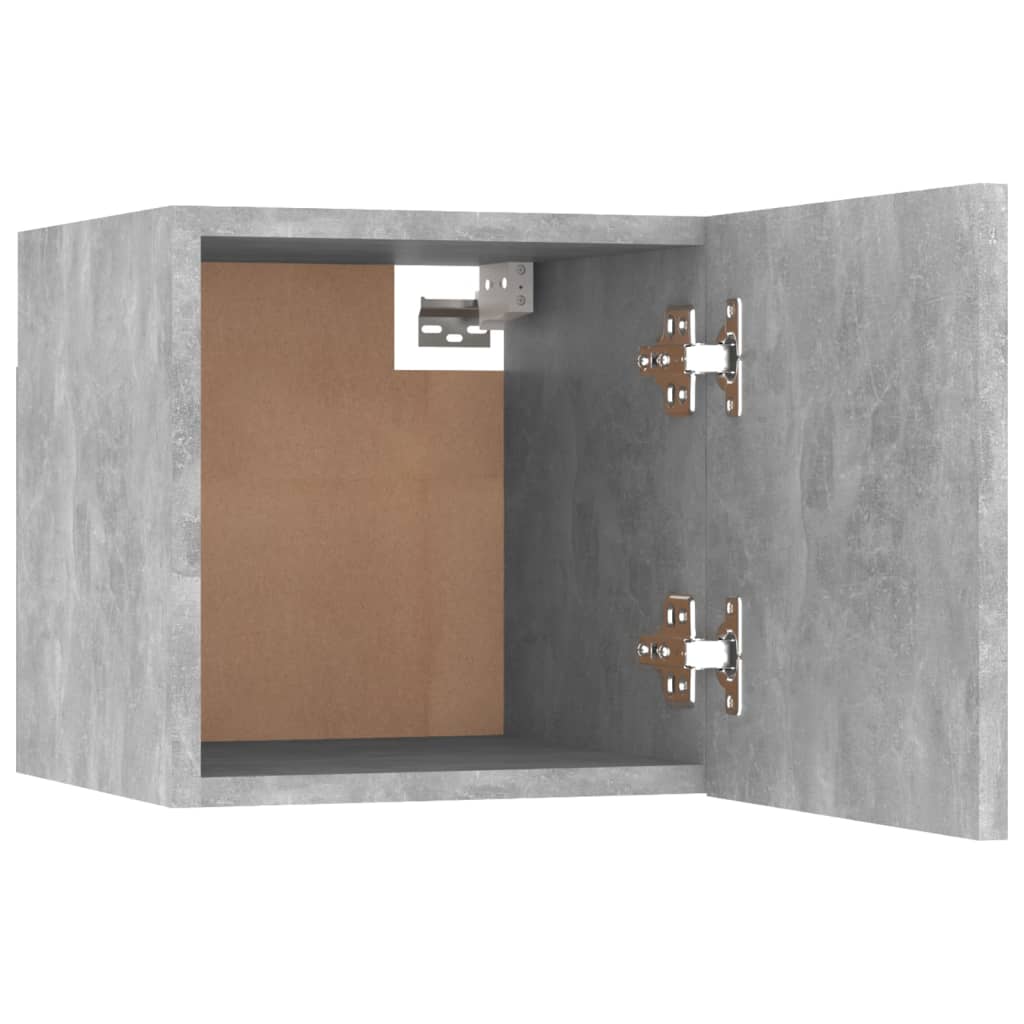 sengeskab 30,5x30x30 cm konstrueret træ betongrå