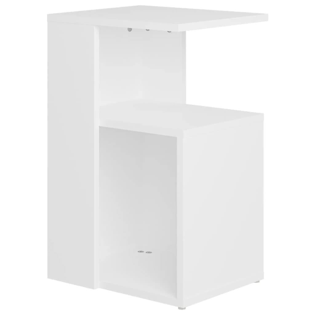 sidebord 36x30x56 cm konstrueret træ hvid