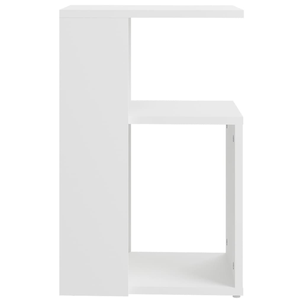 sidebord 36x30x56 cm konstrueret træ hvid