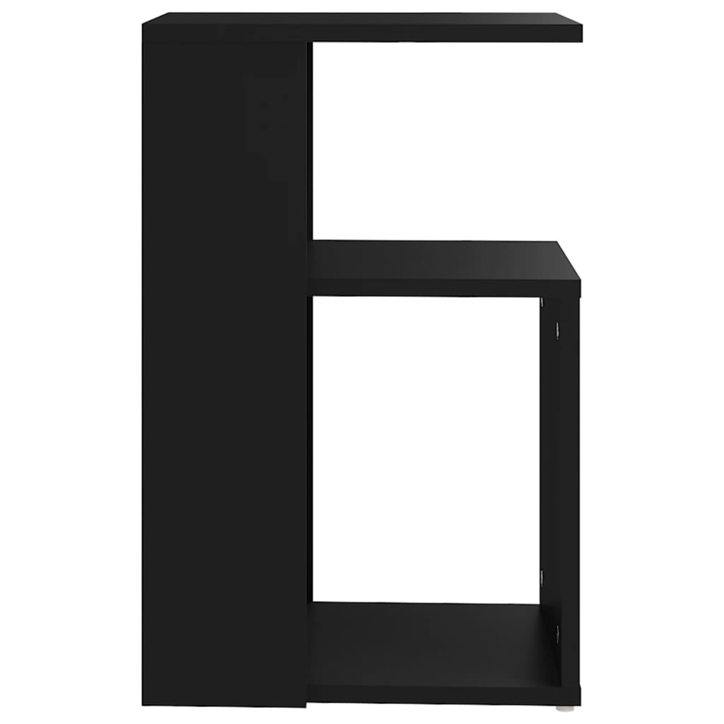 sidebord 36x30x56 cm konstrueret træ sort