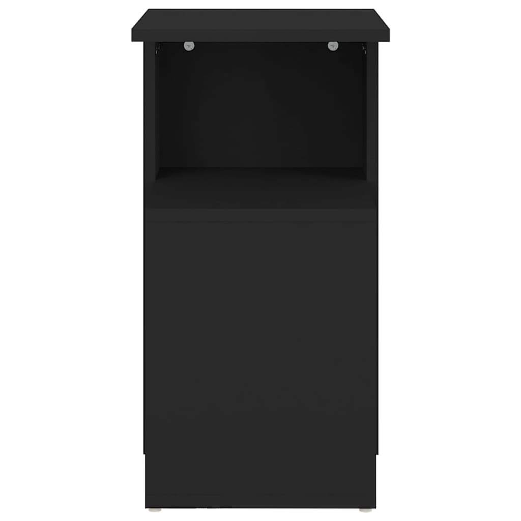 sidebord 36x30x56 cm konstrueret træ sort