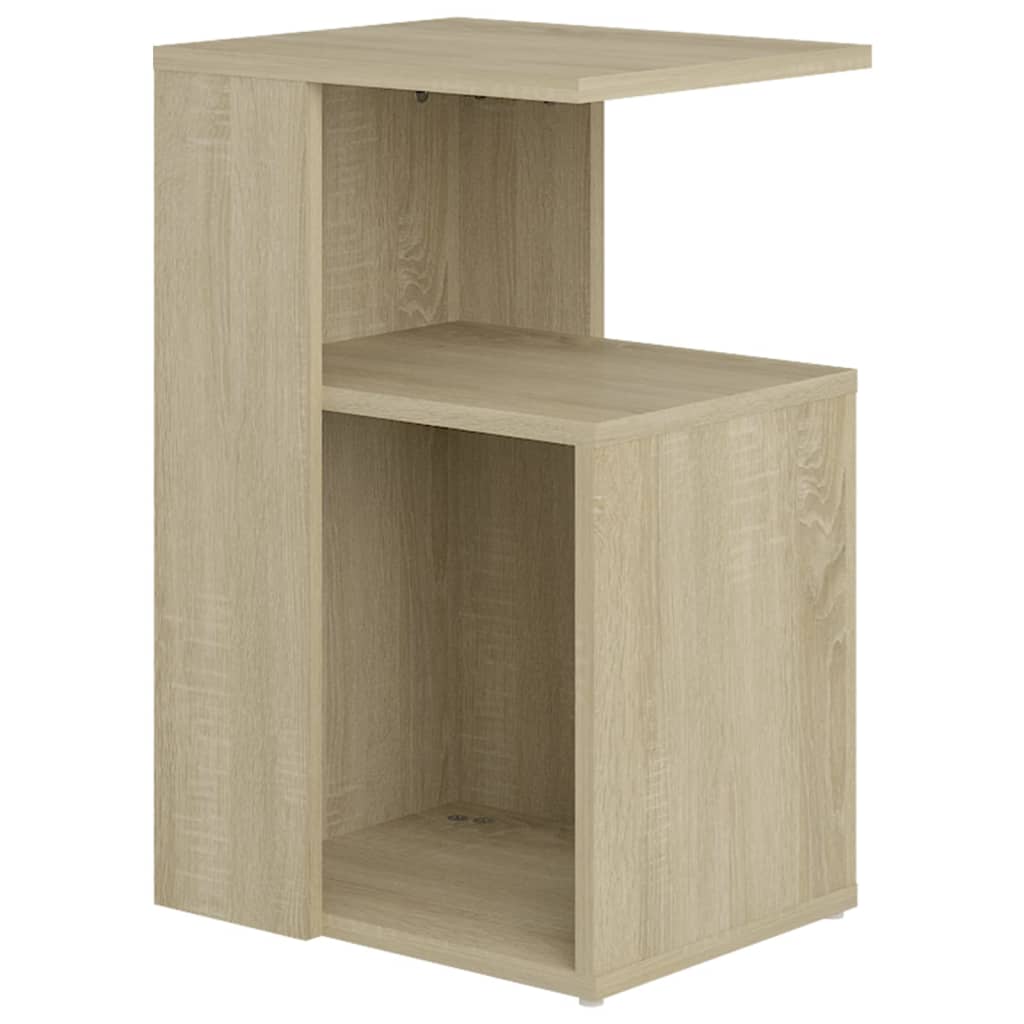 sidebord 36x30x56 cm konstrueret træ sonoma eg