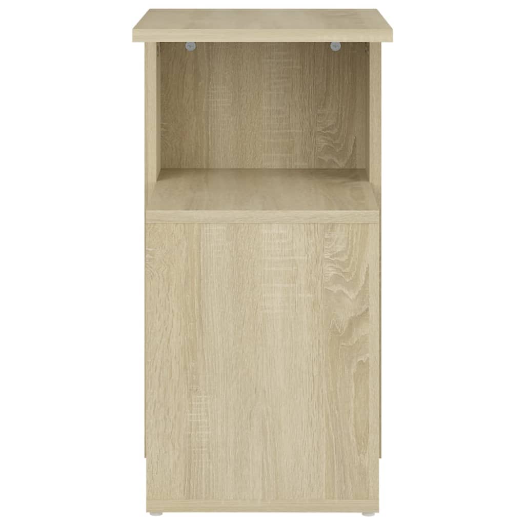 sidebord 36x30x56 cm konstrueret træ sonoma eg