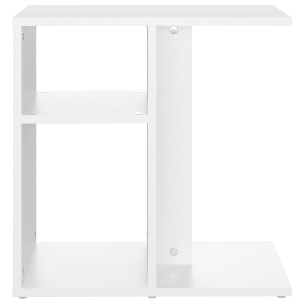 sidebord 50x30x50 cm konstrueret træ hvid