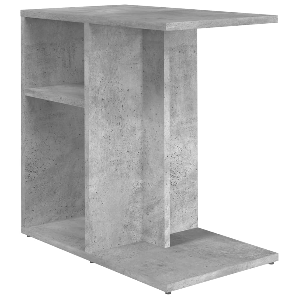 sidebord 50x30x50 cm konstrueret træ betongrå