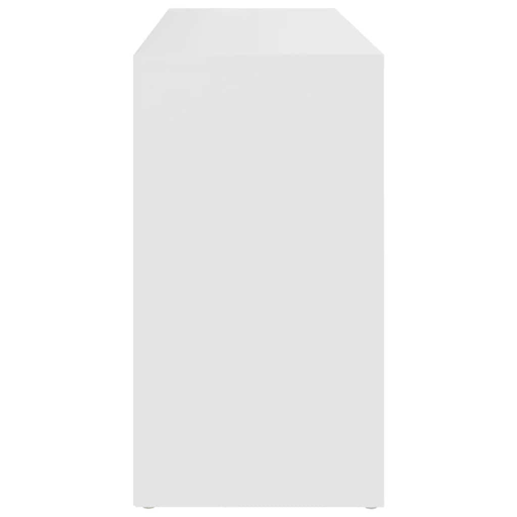 skobænk 103x30x55 cm konstrueret træ hvid