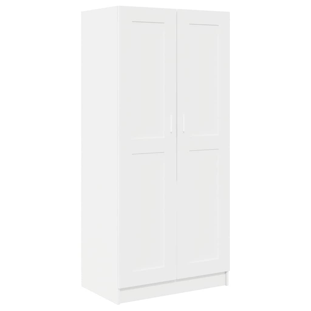 klædeskab 82,5x51,5x180 cm konstrueret træ hvid