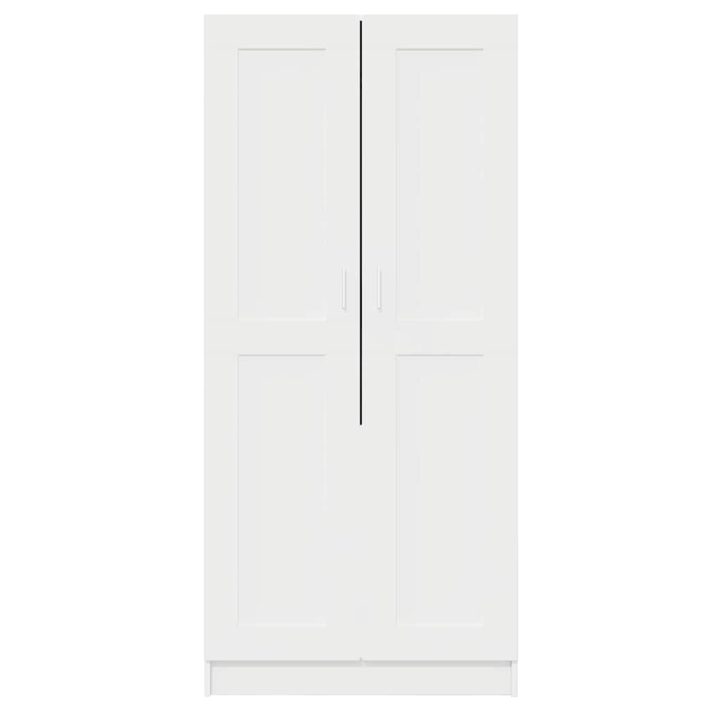 klædeskab 82,5x51,5x180 cm konstrueret træ hvid