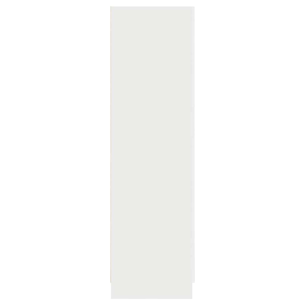 klædeskab 82,5x51,5x180 cm konstrueret træ hvid