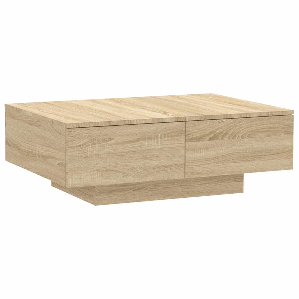 sofabord 90x60x31 cm konstrueret træ sonoma-eg