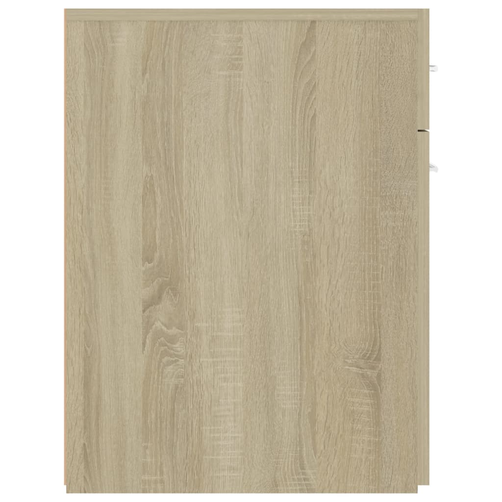 udtræksskab 20x45,5x60 cm konstrueret træ sonoma-eg