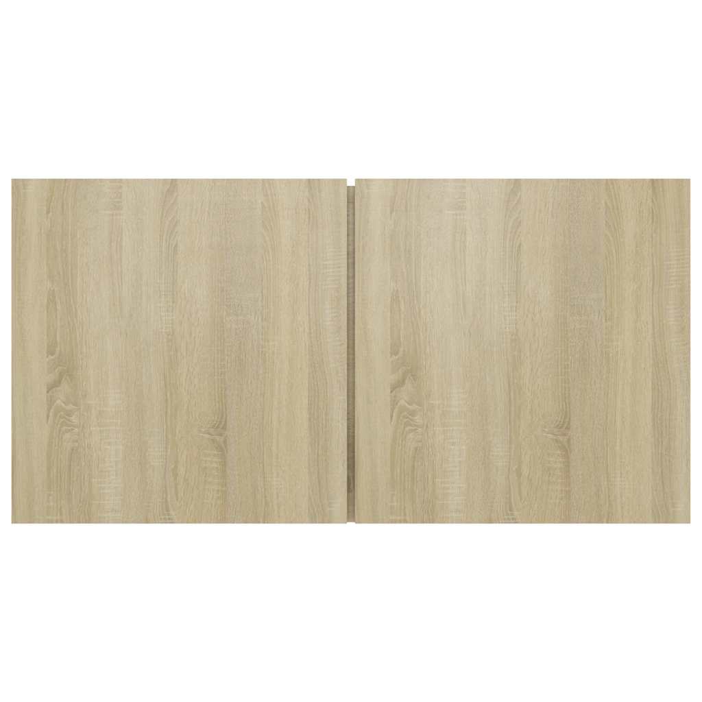 væghængte tv-skabe 2 stk. 60x30x30 cm sonoma-eg