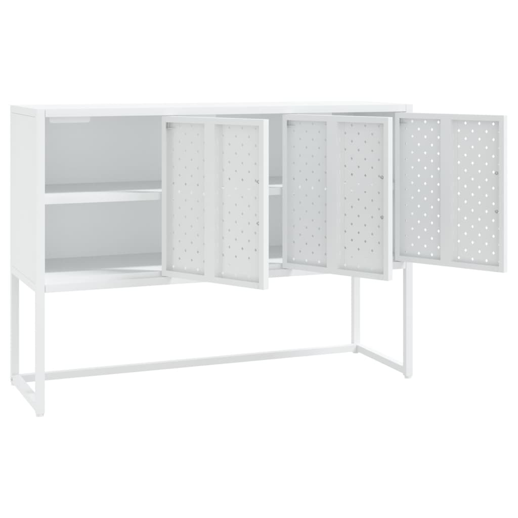 skænk 105x35x75 cm stål hvid